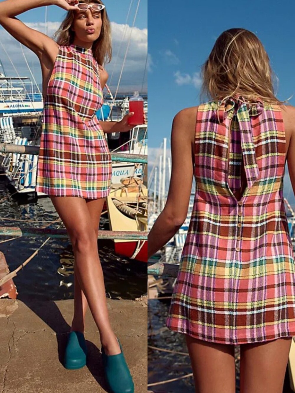 Free People NWT XS Walk The Plank Mini Dress